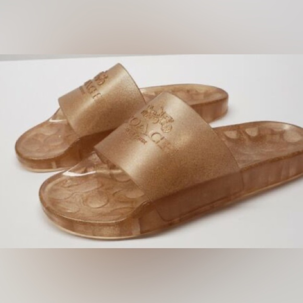 NEW✔️ Coach Champagne Women's Ulyssa Slide